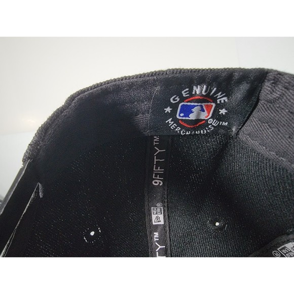 Los Angeles Dodgers Blackout New Era Adjustable Snapback Hat MLB Baseball Cap - Picture 6 of 7